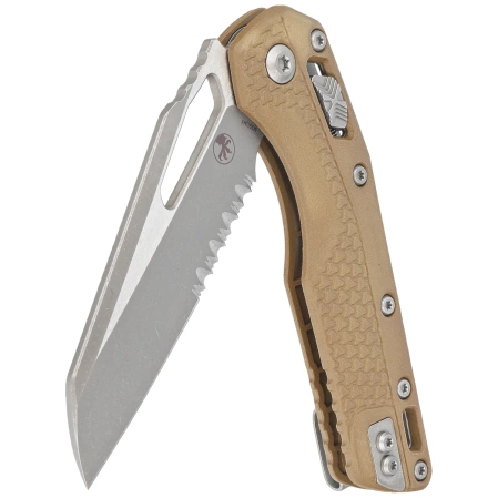 Microtech MSI S/E Knife Dark Earth Tri-Grip Polymer, Apocalyptic P/S M390MK by Tony Marfione (210T-11APPMDE)