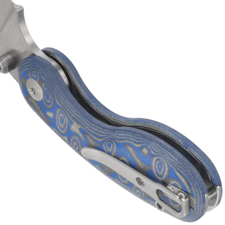 Kizer Microbe Knife Multicolored Micarta w/ Vortex , Satin 14C28N by Maksim Epifantsev (V2742A6)