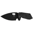 Bestech Knife Shodan Black Titanium / Carbon Fiber, Black Stonewashed CPM S35VN by Todd Knife and Tool (BT1910D)