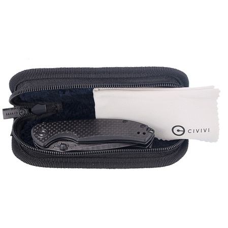 CIVIVI Knife Pintail Twill Carbon Fiber / Black G10, Black Damascus (C2020DS-1)