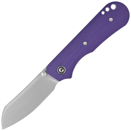 Civivi Crabby Knife Purple G10, Stonewashed 14C28N by Ken Onion Jr. (C24055-2)