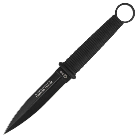 K25 Botero Dagger Black Rubber, Black Titanium 7Cr17Mov (31892)