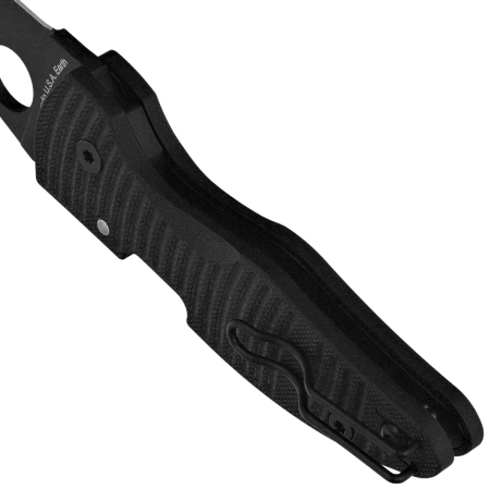 Spyderco MicroJimbo SALT Knife Black G10, Black DLC MagnaCut by Michael Janich (C264GMCBKP)