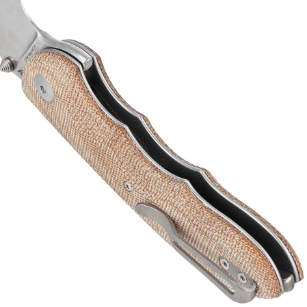 Nóż składany Viper Moon Natural Canvas Micarta, Stonewashed MagnaCut by Fabrizio Silvestrelli (V6010CN)