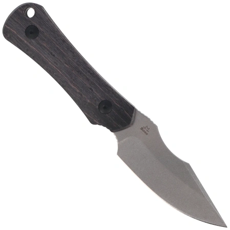 Kizer Bone Knife Black Stabilized Wood, Stonewashed AEB-L by Maverick Customs (1122A4)