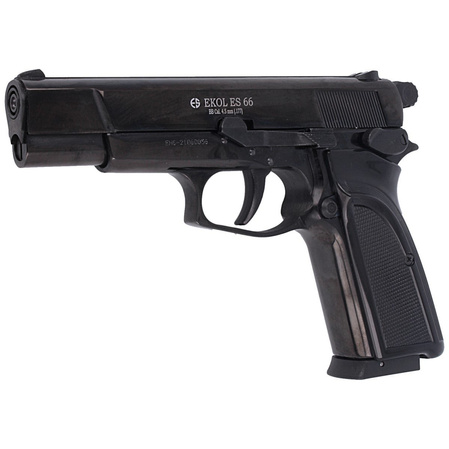 Zestaw pistolet wiatrówka Voltran Ekol ES 66 Black 4.5 mm, 1500 BBs, 10 kapsuł, tarcze