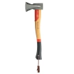 Adler Short Splitter Black / Red Hickory Wood, C45 Carbon Steel (230.0H125A011)