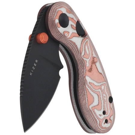 Kizer Microbe Knife Copper Foil G10, Black PVD 14C28N by Maksim Epifantsev (V2742A12)