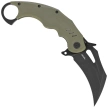 Nóż składany Kubey Wrath Green G10, Blackwashed 14C28N by MUZI Design (KU261F)