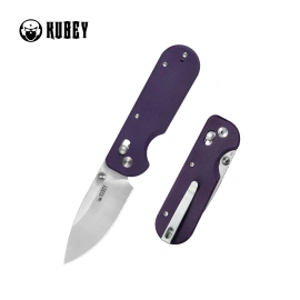 Kubey Bedrock Knife Purple G10, Satin D2 (KU505C)