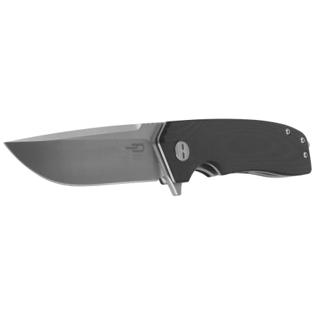 Bestech Lion Knife Black G10, Stonewashed / Satin D2 (BG01A)