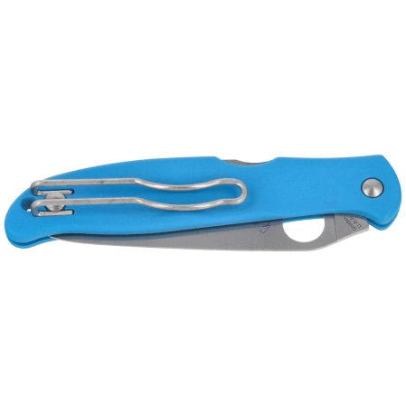 Spyderco Charisma Knife, Blue FRN, Satin CTS BD1N by Eric Glesser (C259PBL)