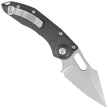 Microtech Stitch-A S/E Automatic Knife Black Aluminum, Stonewashed M390 P/S by Borka Blades and Tony Marfione (169-11)
