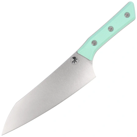 Nóż kuchenny Microtech Chef 8'' Caribbean Blue G10, Stonewashed M390MK (3000-10CA)