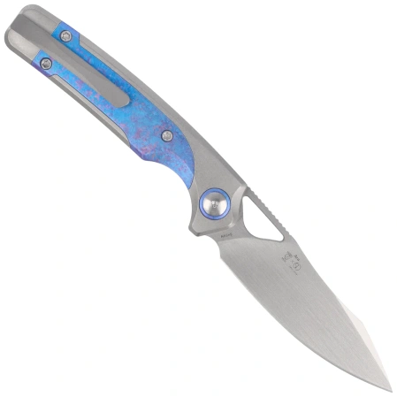 Nóż składany Kizer Ara Silver / Purple Snowflake Titanium, Hand Brushed S45VN Jonathan Styles & Paul Munko (Ki3729A3)