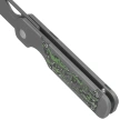 Kizer Mini Militaw Knife Gray Titanium / Jungle Wear Fat Carbon, Dark Stonewashed S45VN by Jonathan Styles (Ki3634SA2)