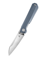 Bestechman Curvee Knife Blue G10, Stonewashed/Satin AEB-L by Ostap Hel (BMK20C)