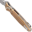 Microtech Socom Delta Ram-Lok S/P-M Knife Tan Aluminum, Apocalyptic M390MK by Tony Marfione (159RL-10APTA)