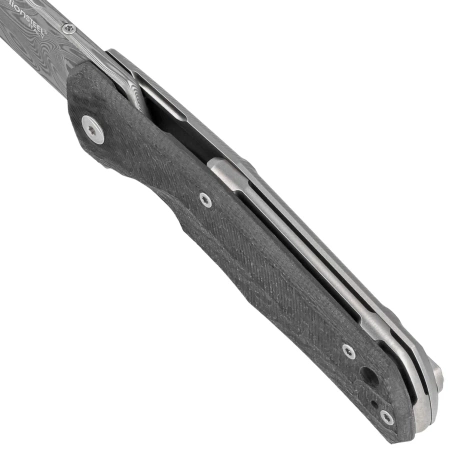 LionSteel T.R.E. Titanium/Carbon Fiber, Thor Damasteel Damascus by Molletta Knife (TRE DT FC)