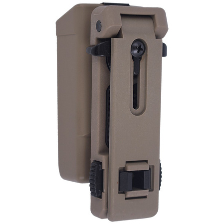ESP Double-Stack 9 mm / .40 Magazine Pouch with UBC-02 Belt / MOLLE Clip, Khaki (MH-14 KH)