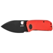 Kubey Hyde Knife Red G10, Blackwashed 14C28N by Colin Maisonpierre (KU2104F)