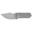 Nóż składany Kizer Harpoon Fold Gray Titanium, Stonewashed Elmax by Maverick Customs (Ki4784A1)