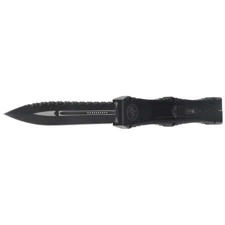 Nóż automatyczny OTF Microtech Nemesis IV D/E Marfione Select Black Aluminium, DLC F/S M390MK by Tony Marfione (1152-3DLCTMS1)