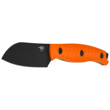 Bestech Heidiblacksmith#3 Sheepsfoot Knife Orange G10, Black PVD 14C28N by Heidi (BFK07B)