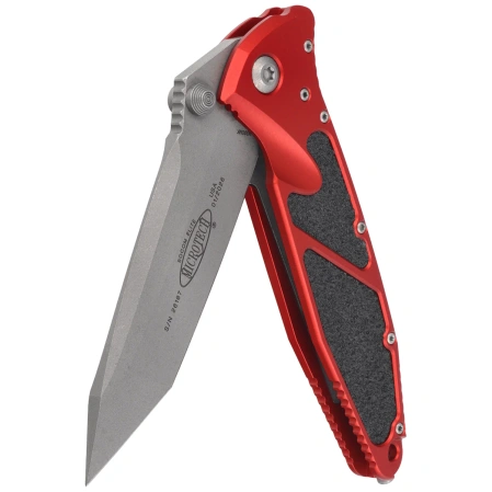 Microtech Socom Elite T/E-M Knife Red Aluminum, Apocalyptic M390MK by Tony Marfione (161-10APRD)
