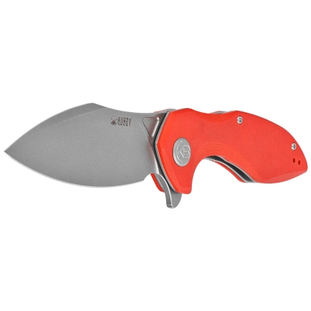 Nóż składany Kubey Nobel Red G10, Beadblasted 14C28N (KU236L)