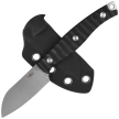 Bestech Heidiblacksmith#3 Sheepsfoot Knife Black G10, Satin 14C28N by Heidi (BFK07A)