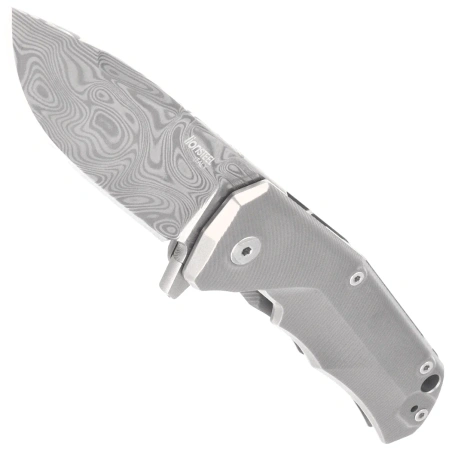 LionSteel T.R.E. Knife Gray Titanium, Thor Damasteel Damascus by Molletta (TRE DT GY)