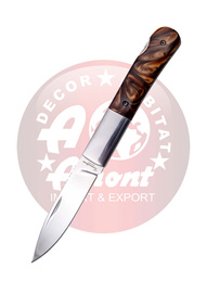 Nóż składany Third Decor Habitat N108 Amber Acrylic/Steel, Mirror-Polished 8Cr14MoV (TK-N108)