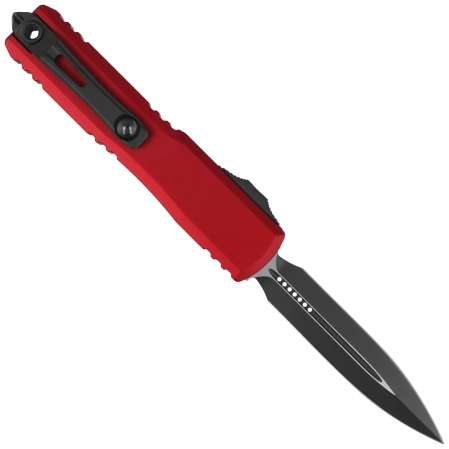 Microtech Ultratech Gen IV D/E OTF Knife Merlot Aluminum, Black M390MK by Tony Marfione (11224-1MR)