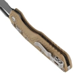 Microtech MSI S/E Knife Dark Earth Tri-Grip Polymer, Black / Bead Blasted M390MK by Tony Marfione (210T-1PMDE)