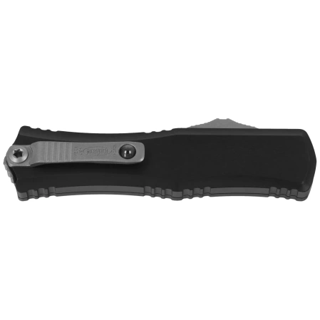 Microtech Hera II Mini Bayonet OTF Knife Black Aluminum, Stonewashed M390MK by Tony and Sean Marfione (1701M-10)