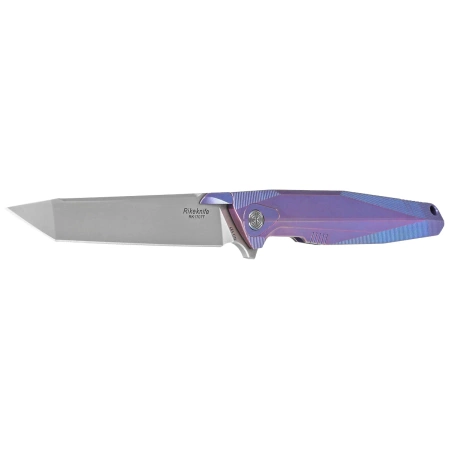 Rike Knife RK1707T-B Blue Titanium, Bead Blasted / Satin M390