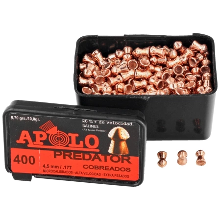 Śrut Apolo Predator Copper 4.5 mm, 400 szt. 0.70g/10.8gr (19950)