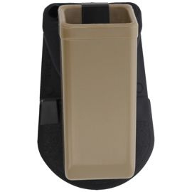 ESP Double-Stack 9 mm / .40 Magazine Pouch with ESP Paddle Mount, Khaki (MH-24 KH)