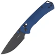 Kizer T1 CD Knife Blue Titanium, Black Matte DLC Ultra M390 by Uli Hennicke (Ki3490.2CDA2)