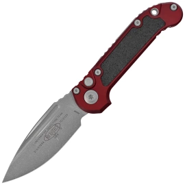 Microtech LUDT Gen III S/E Automatic Knife Merlot Aluminum, Apocalyptic M390MK by Tony Marfione (1135-10APMR)