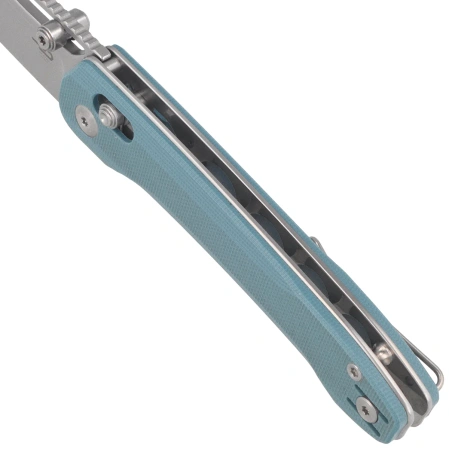 Bestech Cobber Knife Misty Blue G10, Stonewashed 14C28N by Happy as Larry (BG68C)