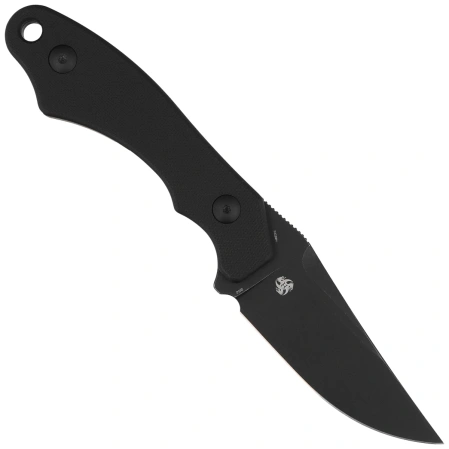 Kubey TLB II Knife Black G10, Black Stonewashedt 14C28N by Alessandra De Santis (KU468B)