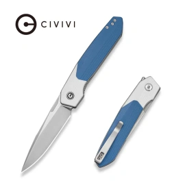 Nóż składany Civivi Brr15 Whte / Blue G10, Satin Nitro-V (C25063-1)
