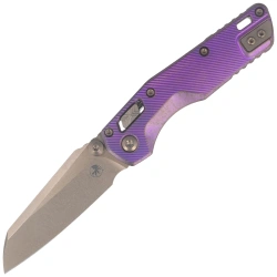 Nóż składany Microtech MSI Mini S/E Titanium Fluted Purple Aluminium, Bronze Stonewashed M390MK by Tony Marfione (210M-13FLMS5)