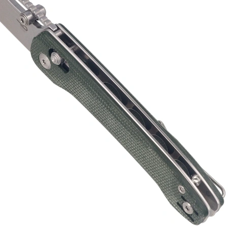 Bestech Cobber Knife Green Micarta, Stonewashed 14C28N by Happy as Larry (BG68D)