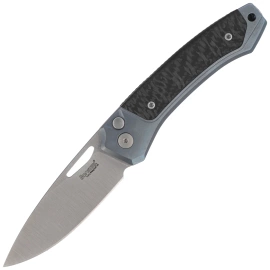 LionSteel Twain Blue Titanium/Carbon Fiber, Satin MagnaCut by Gianni Pauletta (TW BL CF)