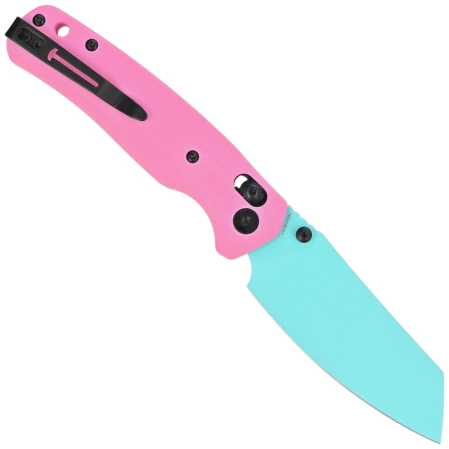 Bestechman Cicada's Wing Pink G10, Blue 10Cr15MoV (BMK06E)