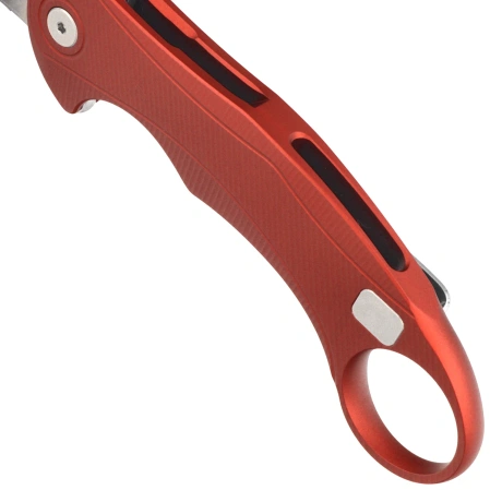 LionSteel L.E.One Mid Karambit Knife Red Aluminium, Stonewashed M390 by Emerson Design (LE2 A RS)