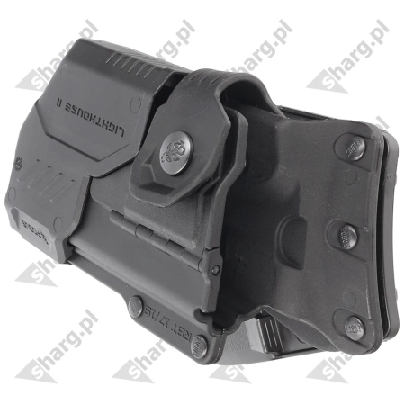 Fobus Rotating Paddle Holster, Glock 17, 22, 31 + Flashlights and Laser Guard (RBT17G2 Bundle RT)